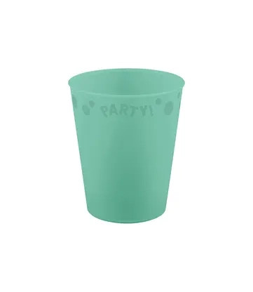Party Pastel Mint Grüner Mikro-Premium-Kunststoffbecher 250 ml