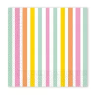 Farbe Pastel Stripes Serviette 20 Stk 33x33 cm FSC