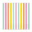 Farbe Pastel Stripes Serviette 20 Stk 33x33 cm FSC