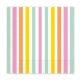 Farbe Pastel Stripes Serviette 20 Stk 33x33 cm FSC