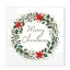 Weihnachten Holly Wreath i Serviette 20 Stk 33x33 cm FSC