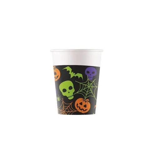 Halloween Happy Papierbecher 8 Stk. 200 ml FSC