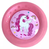   Einhorn Rainbow Colors Mikro Premium Kunststoffteller 4-teiliges Set 21 cm