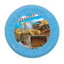 Baustelle Grabber Mikro-Premium-Kunststoff-Teller-Set mit 4 Stück, 21 cm