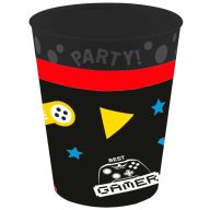   Gaming Party Mikro-Premium-Kunststoffbecher-Set 4 Stück 250 ml