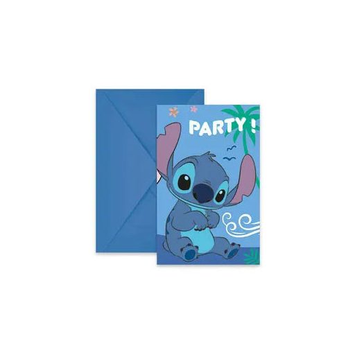 Disney Lilo und Stitch Angel Party Einladung 6 Stk. FSC