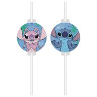   Disney Lilo und Stitch Angel Papierstrohhalm, 4-teiliges Set FSC