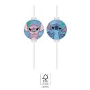 Disney Lilo und Stitch Angel Papierstrohhalm, 4-teiliges Set FSC
