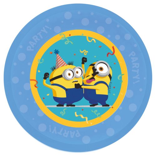 Minions The Rise of Gru Micro Premium Kunststoffteller Set mit 4 Stück, 21 cm