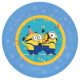 Minions The Rise of Gru Micro Premium Kunststoffteller Set mit 4 Stück, 21 cm