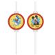 Disney Mickey  Jump Into Fun Papierstrohhalm, 4-teiliges Set FSC