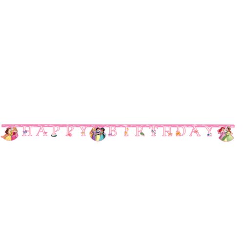 Disney Prinzessin Create Your World Happy Birthday Schriftzug FSC 2 m