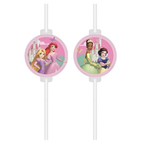 Disney Prinzessin Create Your World Papierstrohhalm, 4-teiliges Set FSC