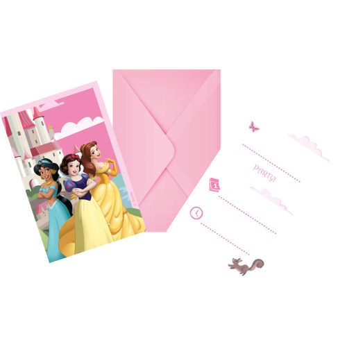 Disney Prinzessin Create Your World Party Einladungen 6 Stk FSC