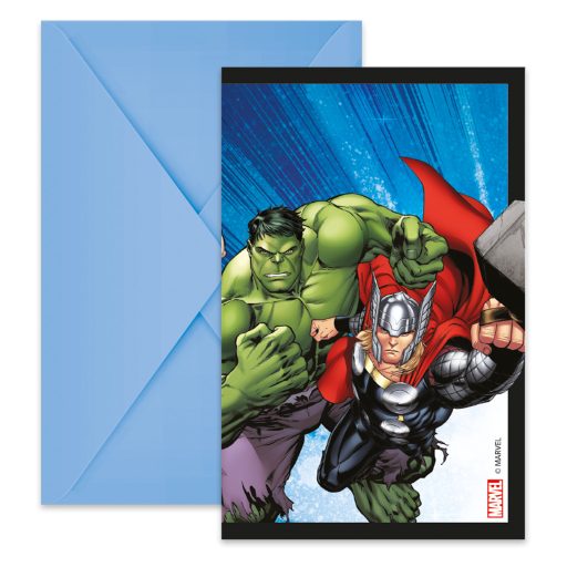Avengers Evergreen Party-Einladung 6 Stk FSC
