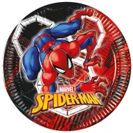 Spiderman World of Webs Papierteller 8 Stk 20 cm FSC