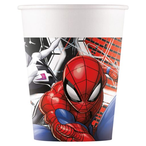 Spiderman World of Webs Papierbecher 8er Pack 200 ml FSC