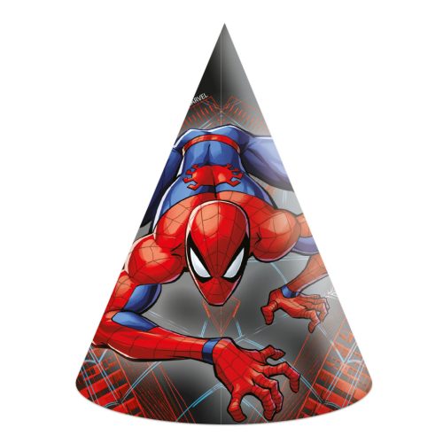Spiderman World of Webs Partyhut, Tschako 6er-Set FSC