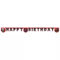 Spiderman World of Webs Happy Birthday Schild FSC 2 m