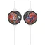 Spiderman World of Webs Papierhalm, 4-teiliges Set FSC