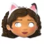 Gabby's Dollhouse Cat Ears Maske, 6 Stk.
