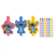   Disney Lilo und Stitch Angel Geburtstagskerze, Kerzenset 9-teilig
