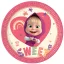 Mascha und der Bär Sweet Heart Papierteller 8 Stk 23 cm FSC