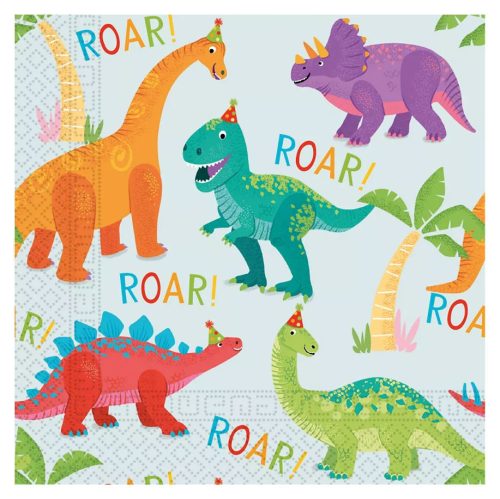 Dinosaurier Party 20er Pack Servietten 33x33 cm