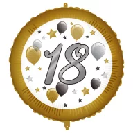 Geburtstag Milestone Happy Birthday 18 Folienballon 46 cm