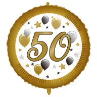Geburtstag Milestone Happy Birthday 50 Folienballon 46 cm