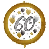 Geburtstag Milestone Happy Birthday 60 Folienballon 46 cm