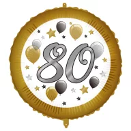 Geburtstag Milestone Happy Birthday 80 Folienballon 46 cm