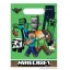 Minecraft Green Plastikgeschenktasche, Geschenkbeutel 6 Stk