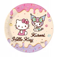 Hello Kitty Kuromi Pappteller 8 Stk. 23 cm FSC