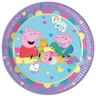 Peppa Wutz With Love Pappteller 8 Stk 23 cm FSC