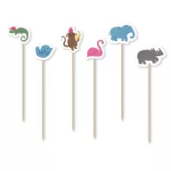 Tiere Various Dekorationsstäbchen 24er-Pack