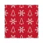 Weihnachten Trees & Snowflakes i Serviette 20 Stück 33x33 cm
