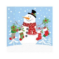 Weihnachten Socks i Servietten 20 Stk. 33x33 cm