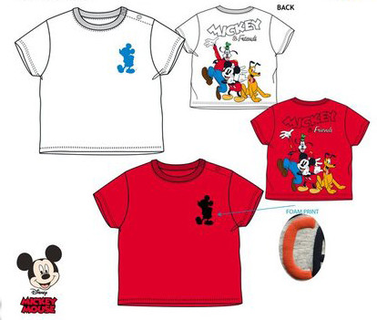 Disney Mickey Baby T-Shirt, Oberteil 6-24 Monate