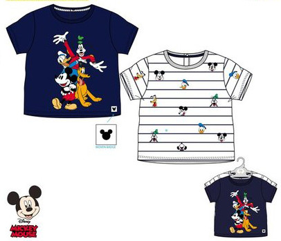 Disney Mickey Baby T-Shirt, Oberteil 2er Set Set 6-24 Monate