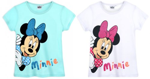 Disney Minnie Kinder Kurzärmliges T-Shirt, Oberteil 3-8 Jahre
