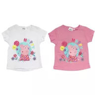 Peppa Wutz kurzes Kinder T-Shirt, Oberteil 3-6 Jahre