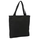 K-pop Demon Hunters Black Reißverschluss-Leinentasche, Einkaufstasche 38 cm