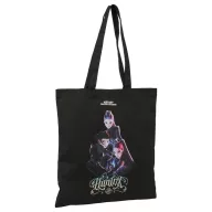   K-pop Demon Hunters Warriors Canvas Schultertasche mit Knopf, Einkaufstasche 42 cm