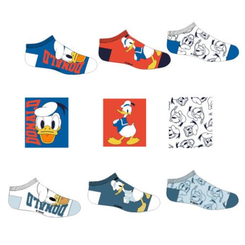 Disney Donald Fun Kinder No-show Socken 23-34