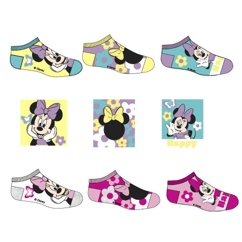Disney Minnie Happy Kinder No-show Socken 23-34