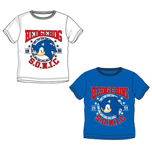 Sonic the hedgehog 1991 Kinder Kurzärmliges T-Shirt, Oberteil 3-8 Jahre