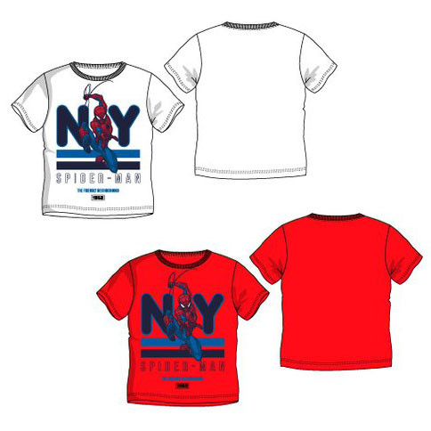 Spiderman NY Kinder Kurzärmliges T-Shirt, Oberteil 3-8 Jahre