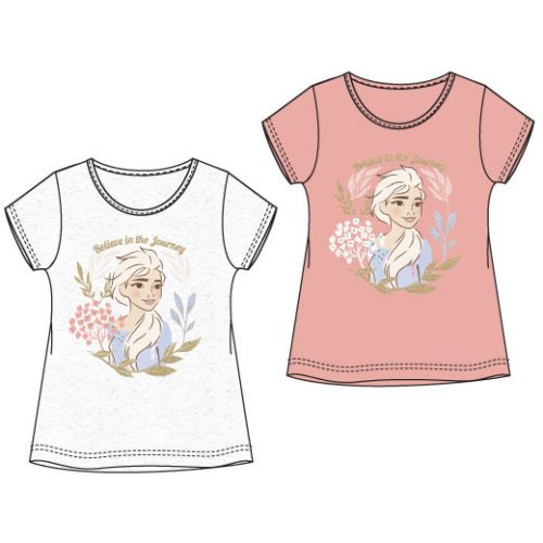 Disney Eiskönigin Journey Kinder Kurzärmliges T-Shirt, Oberteil 4-8 Jahre