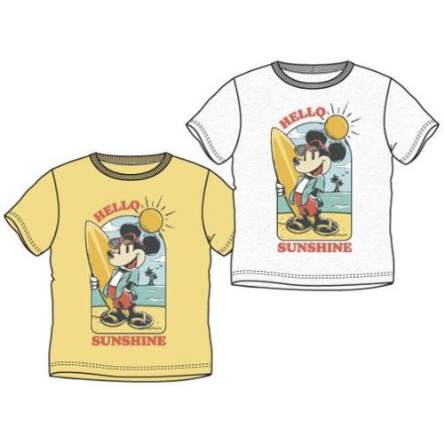 Disney Mickey Sunshine Kinder Kurzärmliges T-Shirt, Oberteil 3-8 Jahre